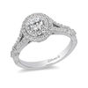 Thumbnail Image 1 of Enchanted Disney Tiana 0.75 CT. T.W. Diamond Double Frame Engagement Ring in 14K White Gold