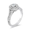 Thumbnail Image 1 of Enchanted Disney Tiana 0.75 CT. T.W. Diamond Double Frame Engagement Ring in 14K White Gold