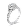 Thumbnail Image 2 of Enchanted Disney Tiana 0.75 CT. T.W. Diamond Double Frame Engagement Ring in 14K White Gold
