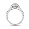 Thumbnail Image 2 of Enchanted Disney Tiana 0.75 CT. T.W. Diamond Double Frame Engagement Ring in 14K White Gold