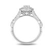 Thumbnail Image 3 of Enchanted Disney Tiana 0.75 CT. T.W. Diamond Double Frame Engagement Ring in 14K White Gold