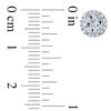 Thumbnail Image 3 of 5.0mm Aquamarine and 0.07 CT. T.W. Diamond Frame Stud Earrings in 10K White Gold