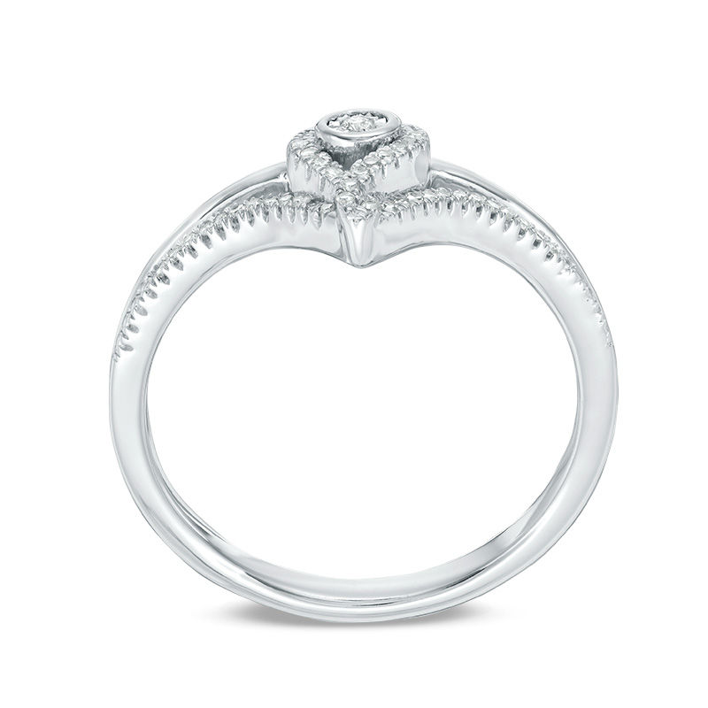 Interwoven™ 0.10 CT. T.W. Diamond Ring in Sterling Silver