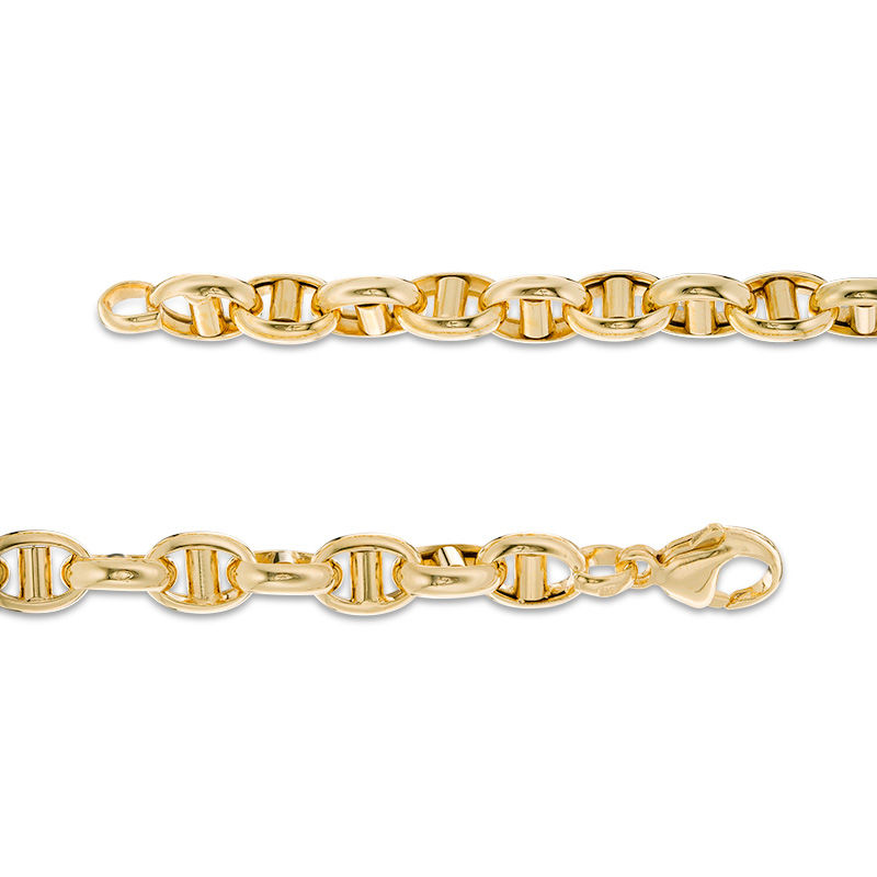 Men's 6.4mm Mariner Chain Bracelet in 14K Gold - 8.5"|Peoples Jewellers