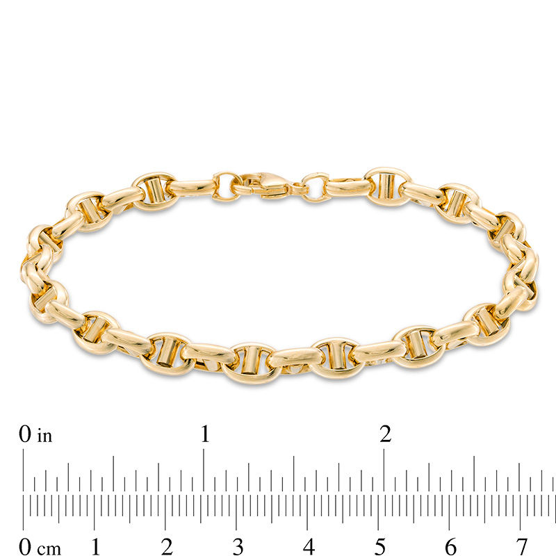 Men's 6.4mm Mariner Chain Bracelet in 14K Gold - 8.5"|Peoples Jewellers