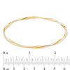 3.0mm Twist Slip-On Bangle in 14K Gold - 8.0"