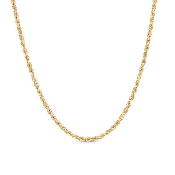 Italian Gold Men's 5.0mm Rope Chain Necklace in 14K Gold - 22"