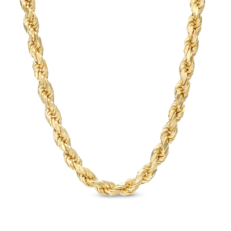 Italian Gold Men's 4.4mm Rope Chain Necklace in 14K Gold - 22"|Peoples Jewellers