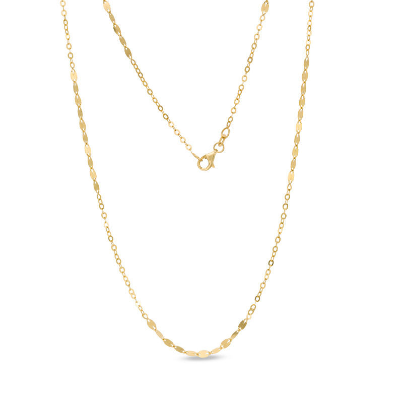 Made in Italy Sparkle Chain Necklace in 14K Gold - 24"|Peoples Jewellers