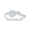 Thumbnail Image 1 of Interwoven™ 0.10 CT. T.W. Diamond Promise Ring in Sterling Silver - Size 7