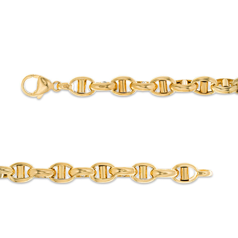 Men's 6.4mm Mariner Chain Necklace in 14K Gold - 22"|Peoples Jewellers