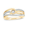 Thumbnail Image 0 of Interwoven™ 0.18 CT. T.W. Diamond Promise Ring in 10K Gold