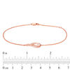 Thumbnail Image 3 of Interwoven™ 0.145 CT. T.W. Diamond Bracelet in 10K Rose Gold - 7.75"