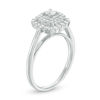 Thumbnail Image 2 of 0.50 CT. T.W. Diamond Cushion Double Frame Engagement Ring in 10K White Gold