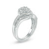 Thumbnail Image 1 of 0.45 CT. T.W. Composite Diamond Frame Bypass Bridal Set in 10K White Gold
