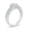 Thumbnail Image 1 of 0.69 CT. T.W. Princess-Cut Diamond Frame Multi-Row Engagement Ring in 10K White Gold
