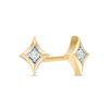 Thumbnail Image 1 of 0.04 CT. T.W. Diamond Solitaire Star Stud Earrings in 10K Gold