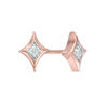 Thumbnail Image 1 of 0.04 CT. T.W. Diamond Solitaire Star Stud Earrings in 10K Rose Gold