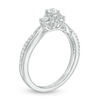 Thumbnail Image 2 of 0.30 CT. T.W. Certified Canadian Diamond Three Stone Swirl Engagement Ring in 14K White Gold (I/I2)