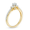 Thumbnail Image 2 of 0.40 CT. T.W. Certified Canadian Diamond Three Stone Engagement Ring in 14K Gold (I/I2)