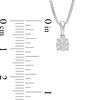 Thumbnail Image 2 of 0.21 CT. T.W. Composite Diamond Flower Pendant and Stud Earrings Set in Sterling Silver