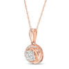Thumbnail Image 2 of 0.24 CT. T.W. Diamond Orbit Pendant in 10K Rose Gold