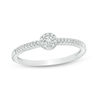 0.10 CT. T.W. Diamond Frame Ring in 10K Gold