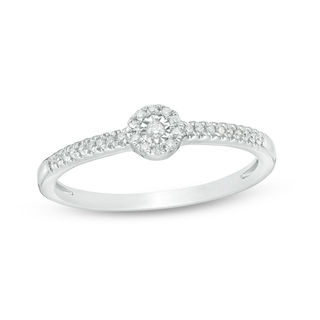 0.10 CT. T.W. Diamond Frame Ring in 10K Gold