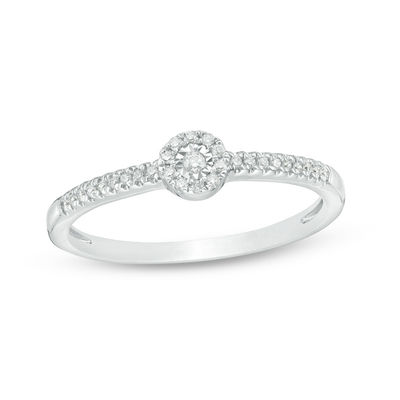 0.10 CT. T.W. Diamond Frame Ring in 10K Gold