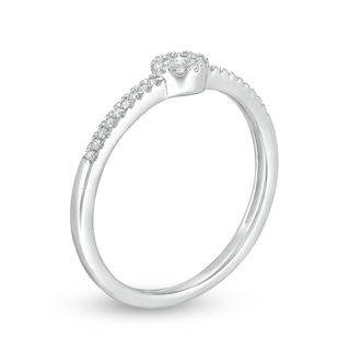 0.10 CT. T.W. Diamond Frame Ring in 10K Gold
