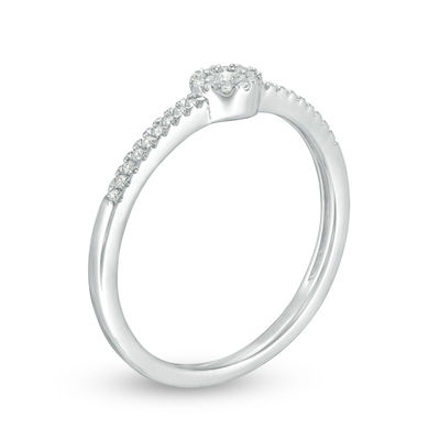 0.10 CT. T.W. Diamond Frame Ring in 10K Gold