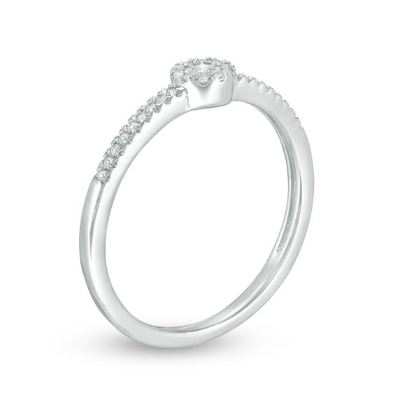 0.10 CT. T.W. Diamond Frame Ring in 10K Gold