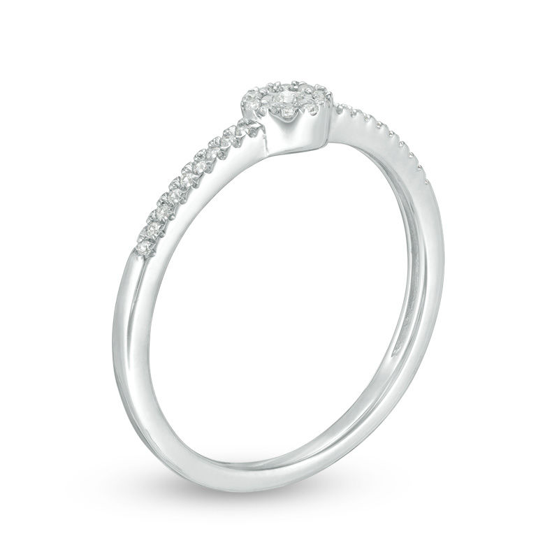0.10 CT. T.W. Diamond Frame Ring in 10K Gold