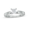 Thumbnail Image 0 of 1.00 CT. Certified Princess-Cut Diamond Solitaire Engagement Ring in 14K White Gold (I/I2)
