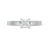 Thumbnail Image 3 of 1.00 CT. Certified Princess-Cut Diamond Solitaire Engagement Ring in 14K White Gold (I/I2)