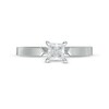 Thumbnail Image 3 of 1.00 CT. Certified Princess-Cut Diamond Solitaire Engagement Ring in 14K White Gold (I/I2)