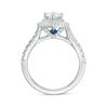 Thumbnail Image 2 of Vera Wang Love Collection 1.69 CT. T.W. Certified Pear-Shaped Diamond Frame Engagement Ring in 14K White Gold (I/SI2)