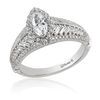 Thumbnail Image 1 of Enchanted Disney Pocahontas 1.50 CT. T.W. Marquise Diamond Frame Vintage-Style Engagement Ring in 14K White Gold
