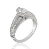 Thumbnail Image 2 of Enchanted Disney Pocahontas 1.50 CT. T.W. Marquise Diamond Frame Vintage-Style Engagement Ring in 14K White Gold
