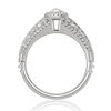 Thumbnail Image 3 of Enchanted Disney Pocahontas 1.50 CT. T.W. Marquise Diamond Frame Vintage-Style Engagement Ring in 14K White Gold
