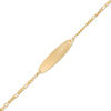 Thumbnail Image 1 of Child's Oval ID Bracelet in Solid 14K Gold - 6"