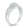 Thumbnail Image 1 of 0.45 CT. T.W. Multi-Diamond Bypass Ring in 10K White Gold