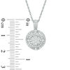 Thumbnail Image 1 of 0.45 CT. T.W. Multi-Diamond Double Frame Pendant in 10K White Gold