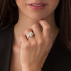 Thumbnail Image 3 of Ever Us™ 2.05 CT. T.W. Two-Stone Princess-Cut Diamond Bypass Frame Ring in 14K White Gold