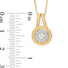 Thumbnail Image 2 of 0.18 CT. T.W. Diamond Pendant, Ring and Earrings Set in Sterling Silver with 14K Gold Plate - Size 7