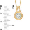 Thumbnail Image 3 of 0.18 CT. T.W. Diamond Pendant, Ring and Earrings Set in Sterling Silver with 14K Gold Plate - Size 7