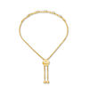Thumbnail Image 2 of Interwoven™ 0.15 CT. T.W. Diamond Bolo Bracelet in 10K Gold - 9.5"