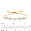 Thumbnail Image 2 of Interwoven™ 0.15 CT. T.W. Diamond Bolo Bracelet in 10K Gold - 9.5"