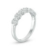 0.04 CT. T.W. Diamond Alternating Band in 10K White Gold