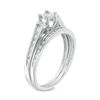 Thumbnail Image 1 of 0.23 CT. T.W. Diamond Duo-Sides Bridal Set in Sterling Silver